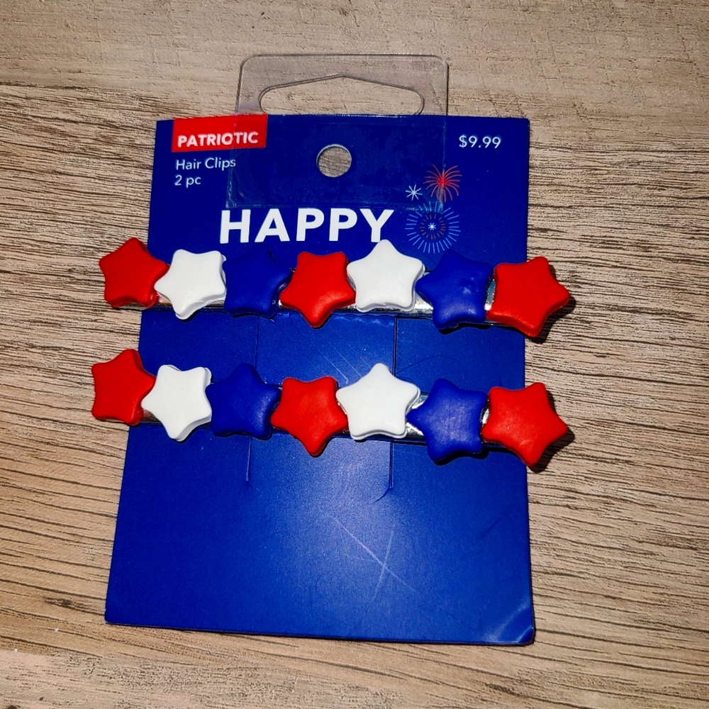 Patriotic HAIR Clips